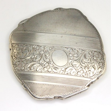 eleganta pudriera din argint. anii '30. atelier romanesc